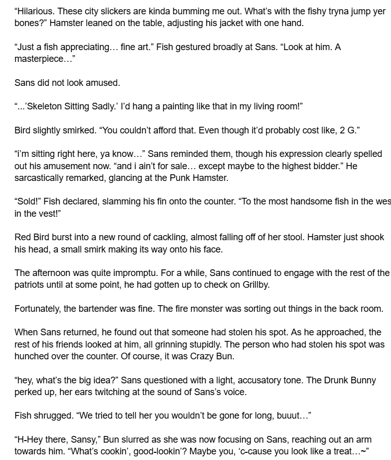[ #writing, #UNDERTALE, #UTDR, #Sans ] [ 1/2 ]