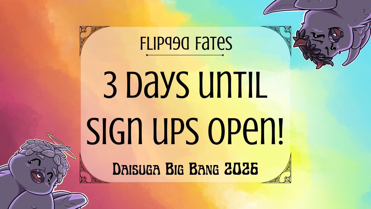 Normally, three’s a crowd— but for us, three is the number of members in a bang team and that sounds pretty perfect 🥰

(Three days until the sign-ups open. Anyone out there already cooking ideas??)