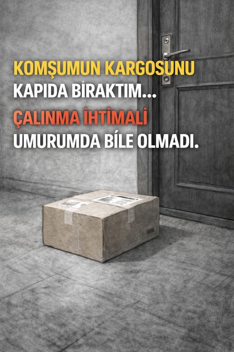 celiklrecep's tweet photo. Yan daireme beyaz yakalı bir komşu taşındı. İsmi Zehra.Bir gün rica etti:
“Kargolarım geliyor, Demet Hanım siz alabilir misiniz?”
“Tabii,” dedim.
Hiç sorun olmaz.
İlk başta birkaç kargo…
Teşekkür…
Övgü…
Keşke her komşu sizin gibi olsa sözleri.
Sonra sayı arttı.
Her gün.
Bazen günde iki.
Sanırım internetten alışveriş bagimlisi.
Sabah 10’da zil çalıyor,
üstüme bir şey geçirip koşa koşa kapıya gidiyorum.
Niye?
Çünkü içimde bir ses yani çekirdek inanç var:
“İyi olursan hizmet edersen sevilirsin.”
Bir süre sonra istekler büyüdü.
Mesaj atmış .
“Akşam işten gelmeden yemek sipariş edeceğim?
Erken kapanıyor yetişemezsem siz alır mısınız?”
Onu da yaptım.
Akşam 7’de hamburgeri geldi.
Masaya koydum.
Bir baktım…
Benim oğlan ağzı ketçap içinde.
 Hamburgerin yarısını gömmüş.

Güldüm o haline.
“Bir daha yapma, komşunun o,” dedim.

Kapıyı çaldı.
Anlattım.Birlikte güleriz sandım.
“ Yenisini söyleyeyim,” dedim.
Suratı düştü.Kapalidir şimdi orası.
Hem gülerek anlatmaniz çok şaşırttı beni!
Kapıyı yüzüme kapattı.
Ertesi  gün apartman WhatsApp grubuna yazdı:
“Bu binada çocuk terbiyesi yok.”
“Gürültü had safhada.”
“Burası iyice varoşa dönmüş.”
Anladım.
Ben onun gözünde iyi biri değildim.
Sadece işine yarayan biriydim.
Ertesi akşam mesaj attı:
“Yarın kargom var, Demet Hanımcım alırsın değil mi?”
Bu sefer cevap  vermedim ve almadım.
Ertesi gün kapıda karşılaştık.
“Niye almadın? Ya kargom çalınsaydı?” 
Hep evdesiniz ne olacak ki! demesi son aşama oldu.
İlk kez susturmadım kendimi:
“Çünkü ben komşunum…
kuryen değilim.” dedim 
Sessizlik.
O an jeton düştü:
Ben komşu değildim.
Ben alışkanlıktım.
Ve alışkanlıklar…
karşılık görmez.
Beklenti doğurur.
Sınır koymadan yaptığın her iyilik,
karşındakinin zihninde hakka dönüşür.
Sen verdikçe…
o istemeye başlar.
Sen sustukça…
o hükmetmeye başlar.
Ve bir gün “hayır” dediğinde…
en kötü sen olursun.
iyi insanlar kullanılır, sonra da kaybedilir.
Ve acı gerçek şu:
Sen aslında ona değil,
kendi çekirdek inancına hizmet ediyorsun.
“Değer görmek için vermeliyim.”
“Sevilmek için faydalı olmalıyım.”
“Sevilmek için hizmet etmeliyim.”
Bu inanç çalıştıkça…
sen değil, hep başkaları kazanır.
Bu yüzden o gün
bir komşuyu kaybetmedim.
Kendimi geri aldım.
Seni “iyi” diye sevenler,
aslında senin sınır koymamanı seviyormuş.