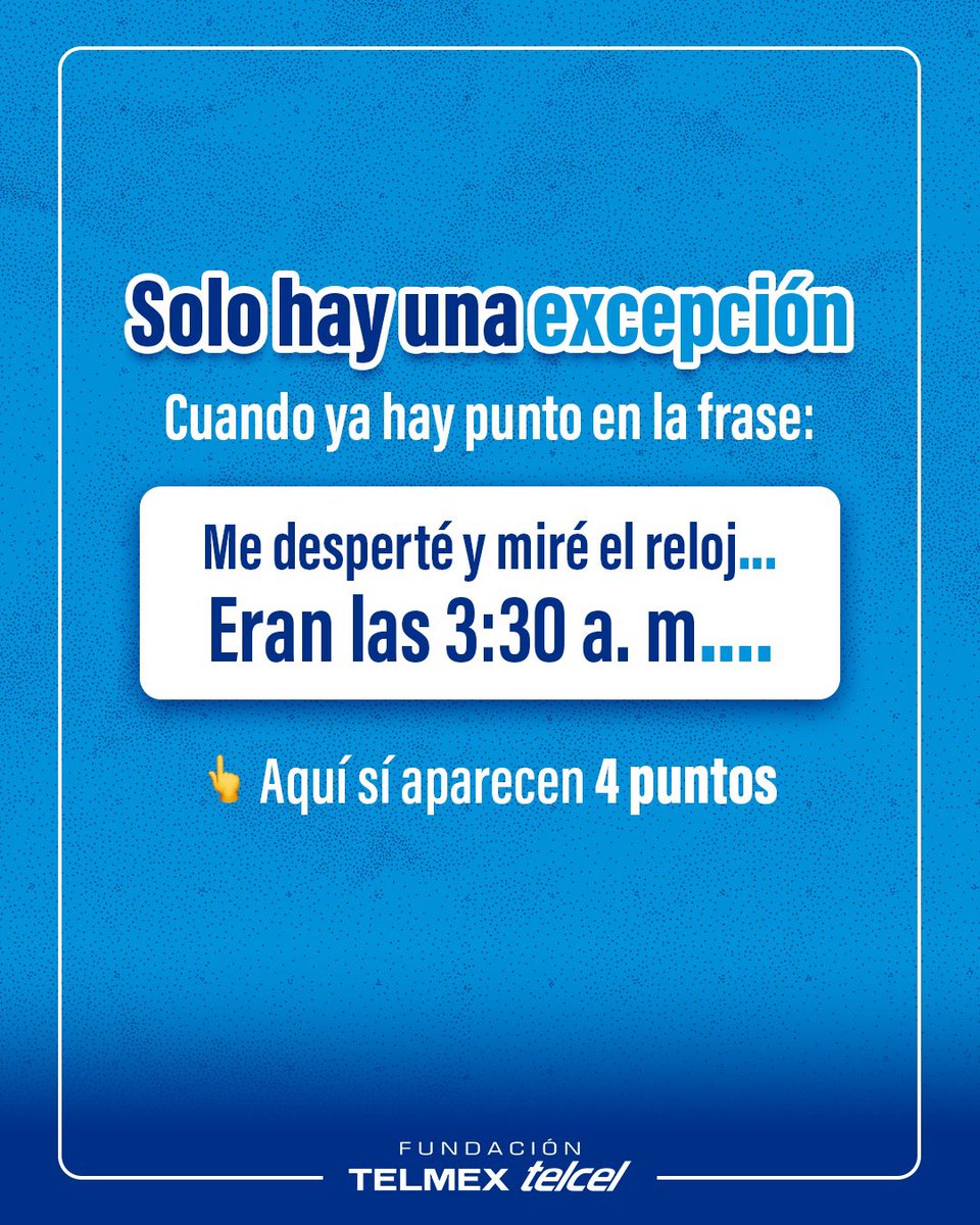 fundaciontelmex's tweet image. Sí… los estás usando mal 👀  

Los puntos suspensivos no son infinitos y hay reglas que casi nadie conoce.  

Después de esto, seguro ya no los vas a usar igual...  

💬 Y tú, ¿los usas mucho al redactar?   

#Escritura #Ortografía #Tips #Aprender #DatoCurioso
