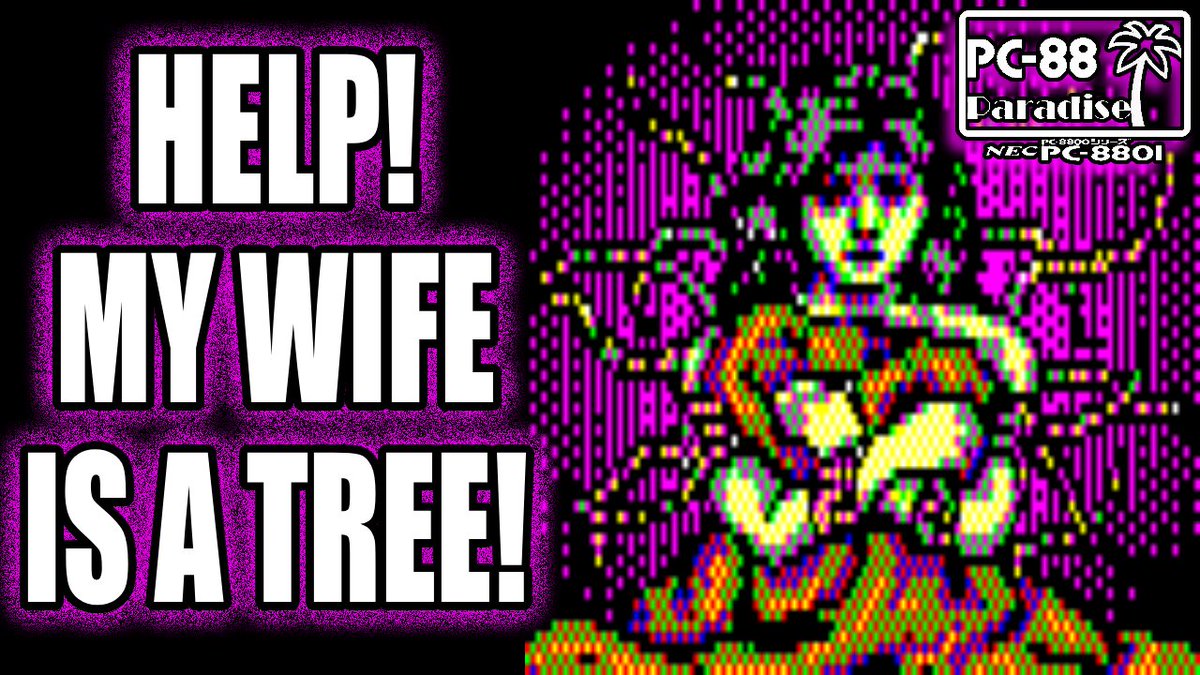 basemntbrothers's tweet image. In one of the strangest games I've ever been asked to cover, the protagonist's wife seems to be turning into a tree. Come discover a weird world brought to life by the art of Naoyuki Kato. This is "Digan no Maseki" on the PC-88!
#8bit #jrpg #retrogaming
youtu.be/1qzVIlD_Q8w