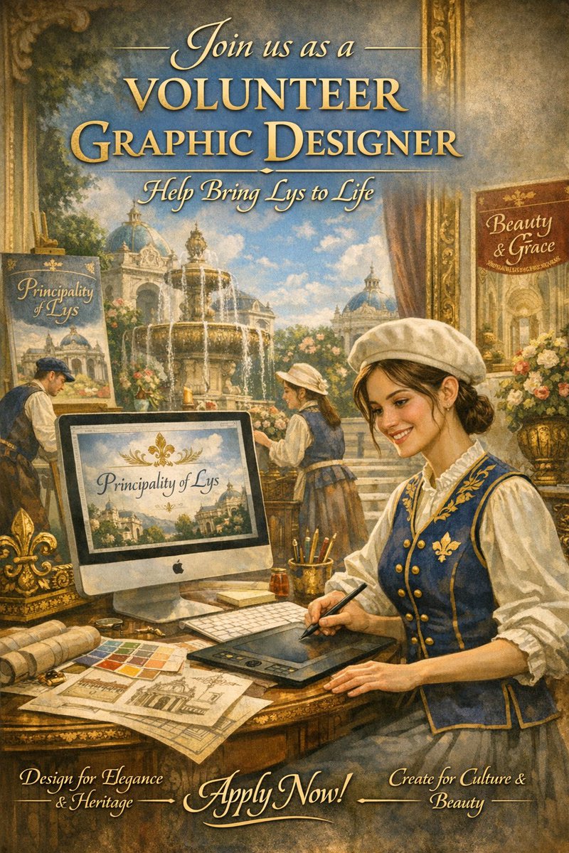LysGov's tweet photo. We are inviting a dedicated volunteer to join Lys as a Graphic Designer.
This role supports our cultural initiatives, and ceremonial life by creating imagery that reflects the spirit of Lys, approx. 8 hours per month
#GraphicDesignVolunteer #DesignLead #Volunteer #GraphicDesigner https://t.co/gmEd06OxIy