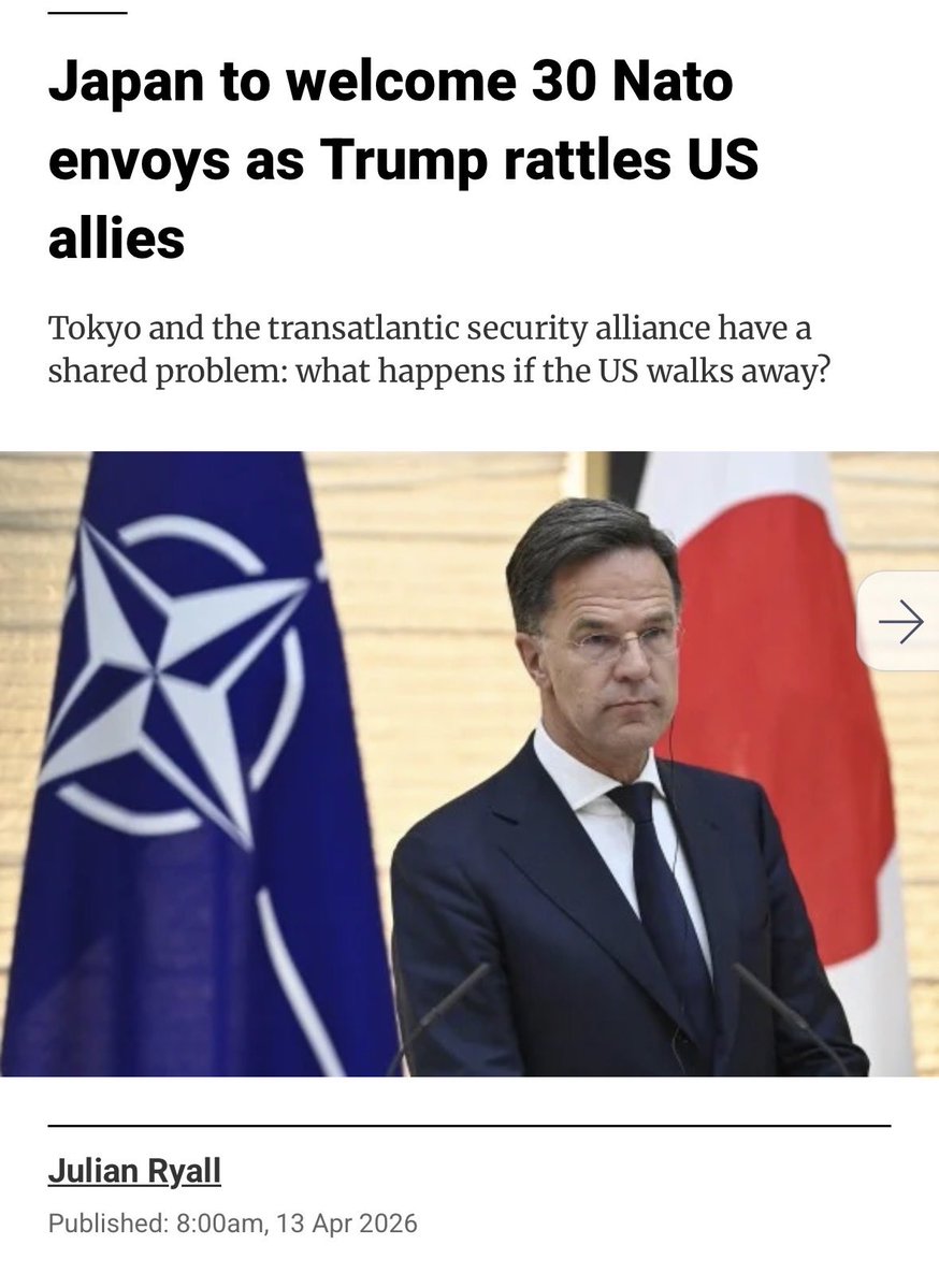 SCMP) - Japan and Nato are drawing closer together, with 30 representatives from the transatlantic security alliance's member states set to visit Tokyo this month amid mounting concern over Washington's reliability as