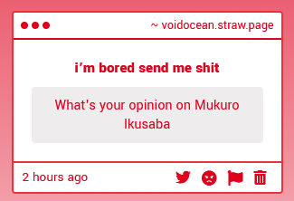 void__ocean's tweet image. i think she's cool but junko is still the better sister #sorrynotsorry voidocean.straw.page