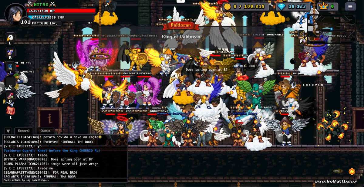 nitrillo's tweet photo. @sensational965 The entire server showing up to crown a king.
Every week in https://t.co/cBwVj1Hs62, players compete and the winner gets crowned in the King Ceremony. This screenshot is hundreds of them going crazy in one room.
Built this from scratch and moments like this make it all worth it. https://t.co/iRYGCWS7Js