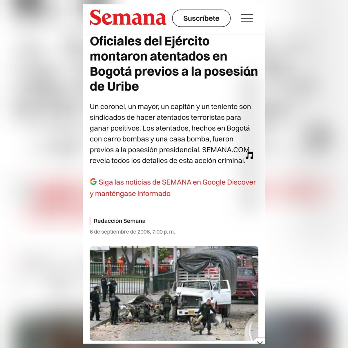 ¿Entonces la amenaza con corona de flores contra la candidata antiderechos <a href="/PalomaValenciaL/">Paloma Valencia L</a> fue un montaje?

¡Finjamos sorpresa! Nada raro proveniente de la heredera del criminal <a href="/AlvaroUribeVel/">Álvaro Uribe Vélez</a> que el día de su posesión en 2002 montó un autoatentado para generar más simpatía al