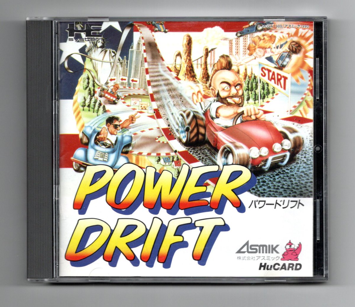 1990年4月13日発売、PCE版「パワードリフト」 アーケードはセガ