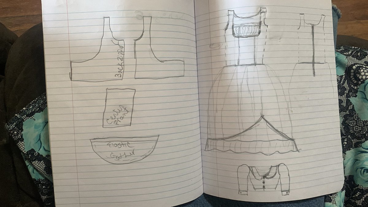 ScrapyardJunque's tweet photo. @CymaticJoule @MagneticService Drafting the pattern and got a petticoat💝 https://t.co/CDjCgxEyl5