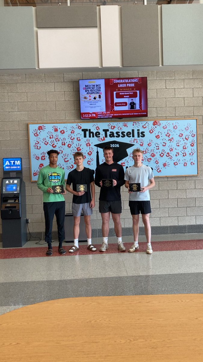 DLLakerhoops's tweet photo. 2025-2026 Awards Banquet!

Team Awards:

JV MVP - Max Okeson and Tay Moss
MVP - Damarion Moss
Chairman of the Boards - Brenden Severson
Mr. Assist - Davian Bower
D Stopper - Davian Bower
Laker Award - Eli Hatch
Most Improved - Kayden Chadbourne

#SailsUp https://t.co/eOU28RJTJL