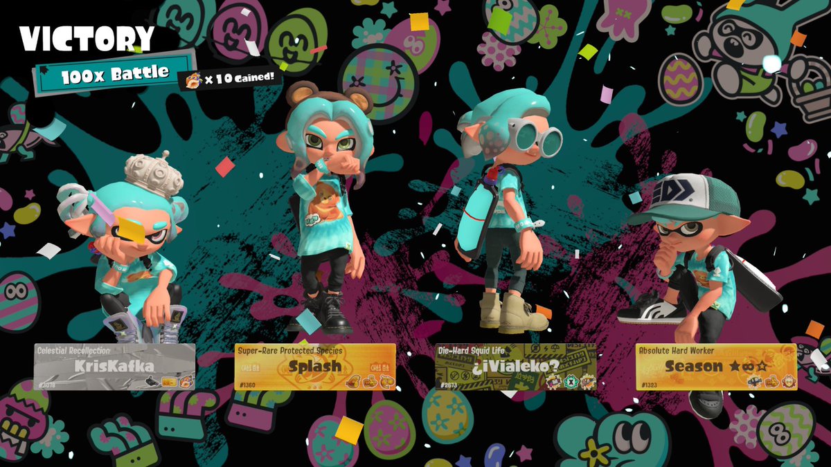 SmashingSplash2's tweet photo. Got a 100x battle win for team Bear Cubs during the Springfest!! Big ggs to @StevenD37413178 and @JoshCros ! 🐻🎉 https://t.co/JkB8BtKpwk