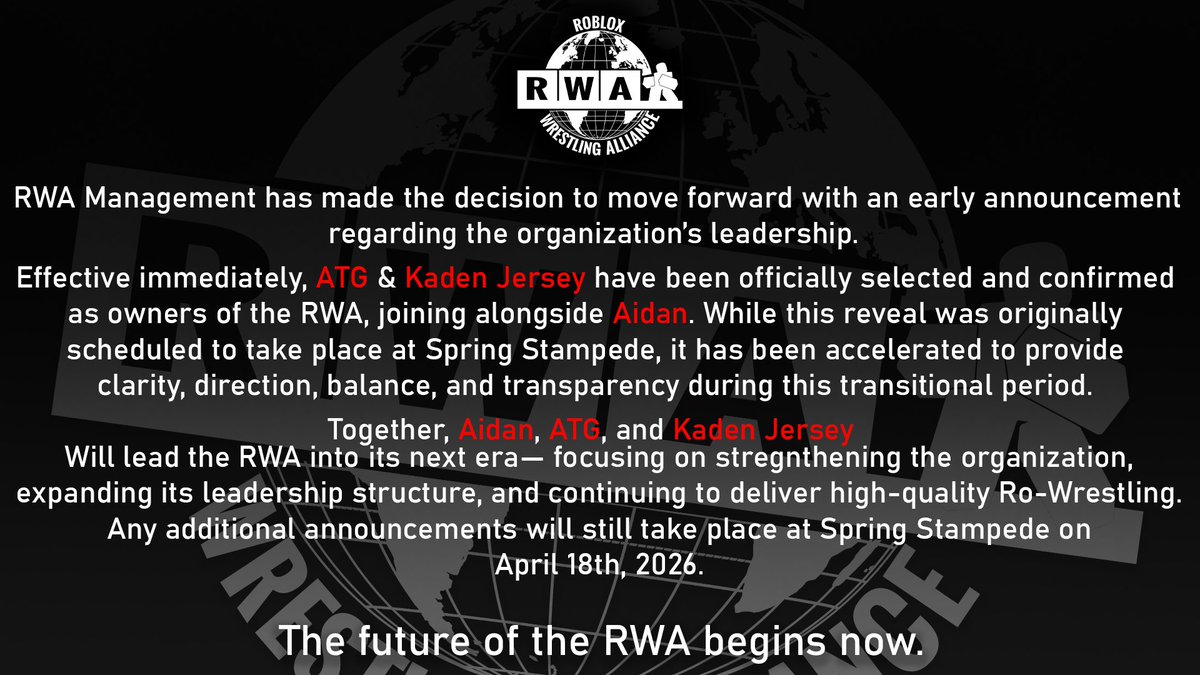 Roblox Wrestling Alliance tweet media