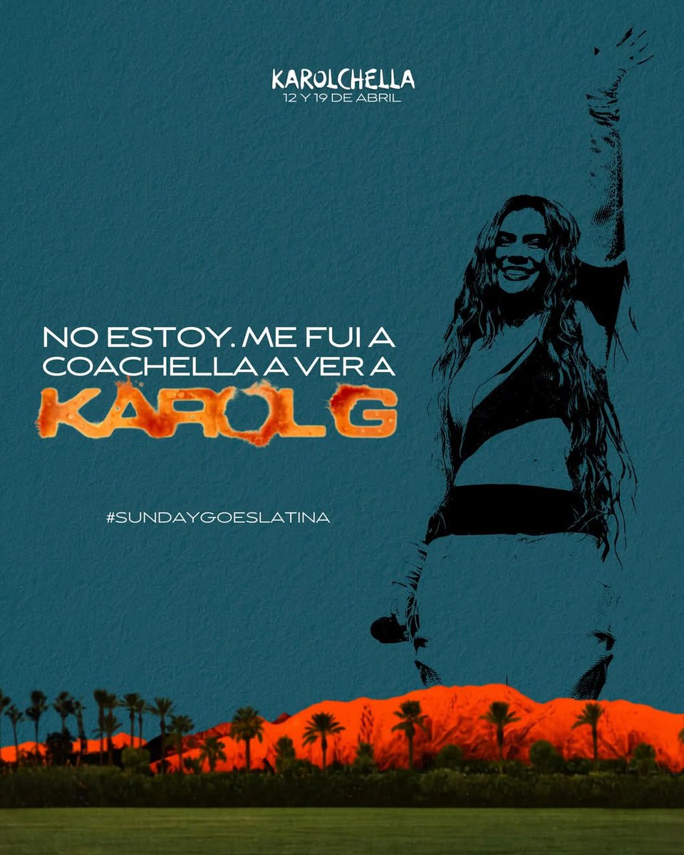bichota_mexico's tweet photo. HOY ES EL DÍA 🦜🌴

Después de tanta espera… Por fin #Karolchella llegó 🔥

¡No te pierdas está gran fiesta latina!

🇨🇴 🇲🇽 🇩🇴 🇧🇷 🇵🇷 🇪🇨 🇳🇮 🇨🇱 ✨️

Te dejamos los horarios y recuerda que será transmitido por el canal de #coachella en #youtube 

https://t.co/muqbST4r9j https://t.co/4wDq0pGxQD