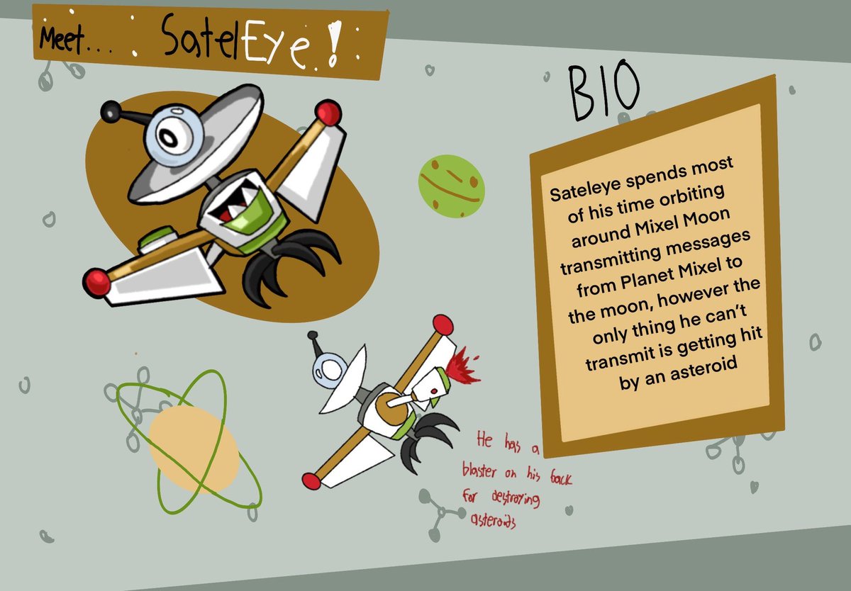 HiddenFrosticon's tweet photo. Next up on the list is Sateleye, he’s a simple guy
#mixels #orbitons https://t.co/XLILq086QE