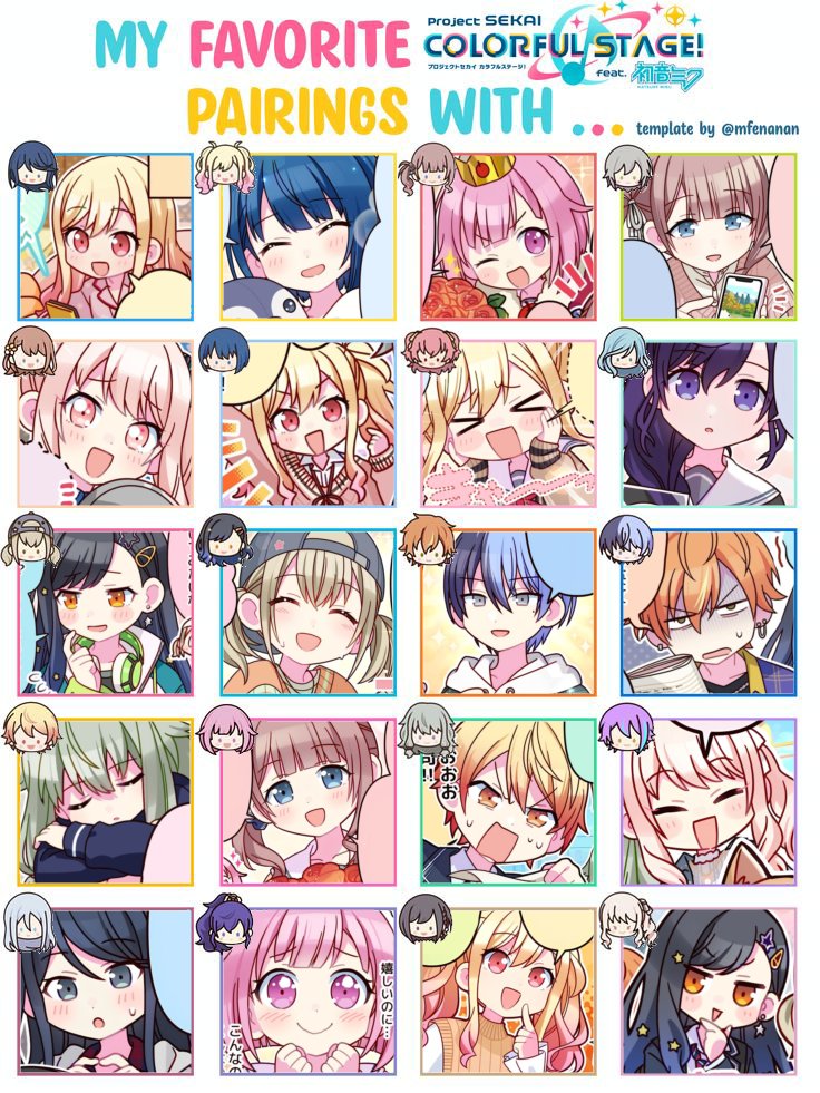 iknaenmal's tweet image. ship chart.. tried to pick only one per character instead of putting all my ships but it was so hard to pick favorites.......