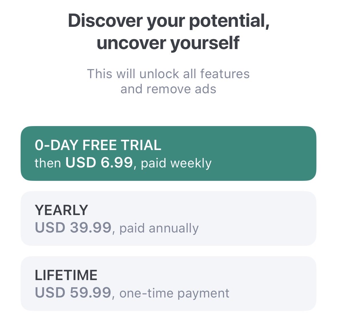 Generous offer