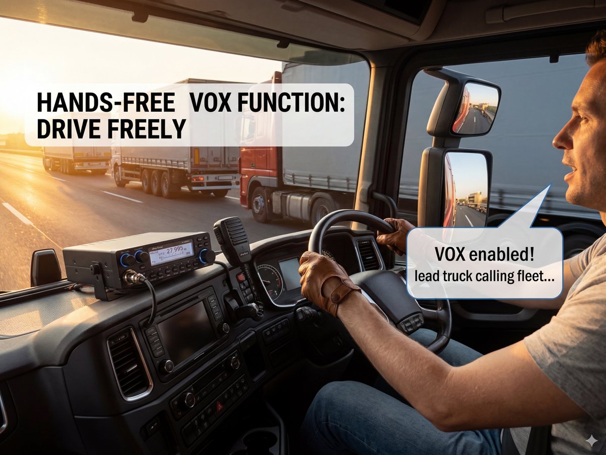 AnyToneRadio's tweet photo. Sudden highway stop? 
🛑⚠️ Keep your eyes on the road.

The AnyTone AT-5289 II has a programmable EMG button. 
1 click jumps to CH 19 for instant traffic updates. 
1 click to return to your private chat. Safe &amp; fast. ⚡ https://t.co/VAAlcUESyT
