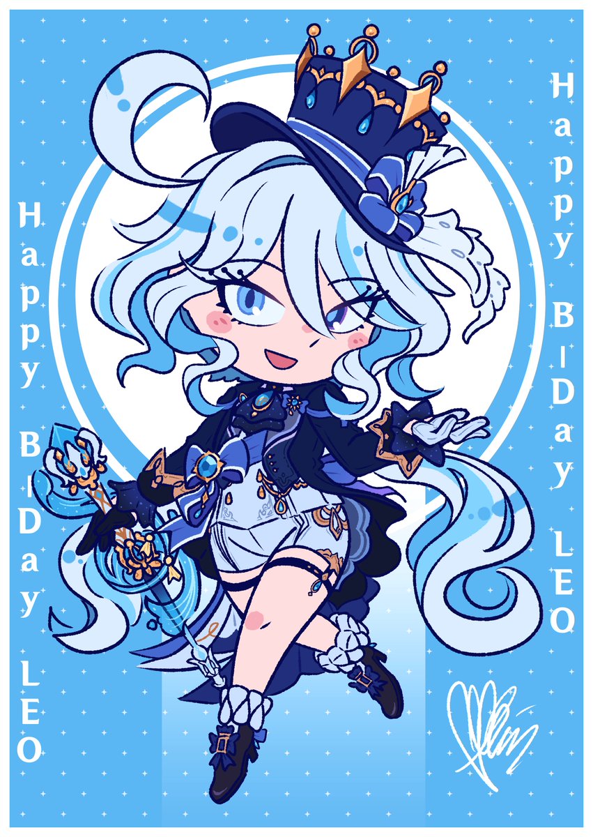 Smol_Chugi's tweet photo. Hello again! I'm back for a moment to show you another gift I made for a dear friend.
His birthday was a week ago HAHAHA, sorry for that! But I tried to do justice to his favorite character even if I drew her in a chibi style 💦

Happy birthday Leo 🎂🎉✨

#Furina #Genshinlmpact https://t.co/YFFbBX3do4