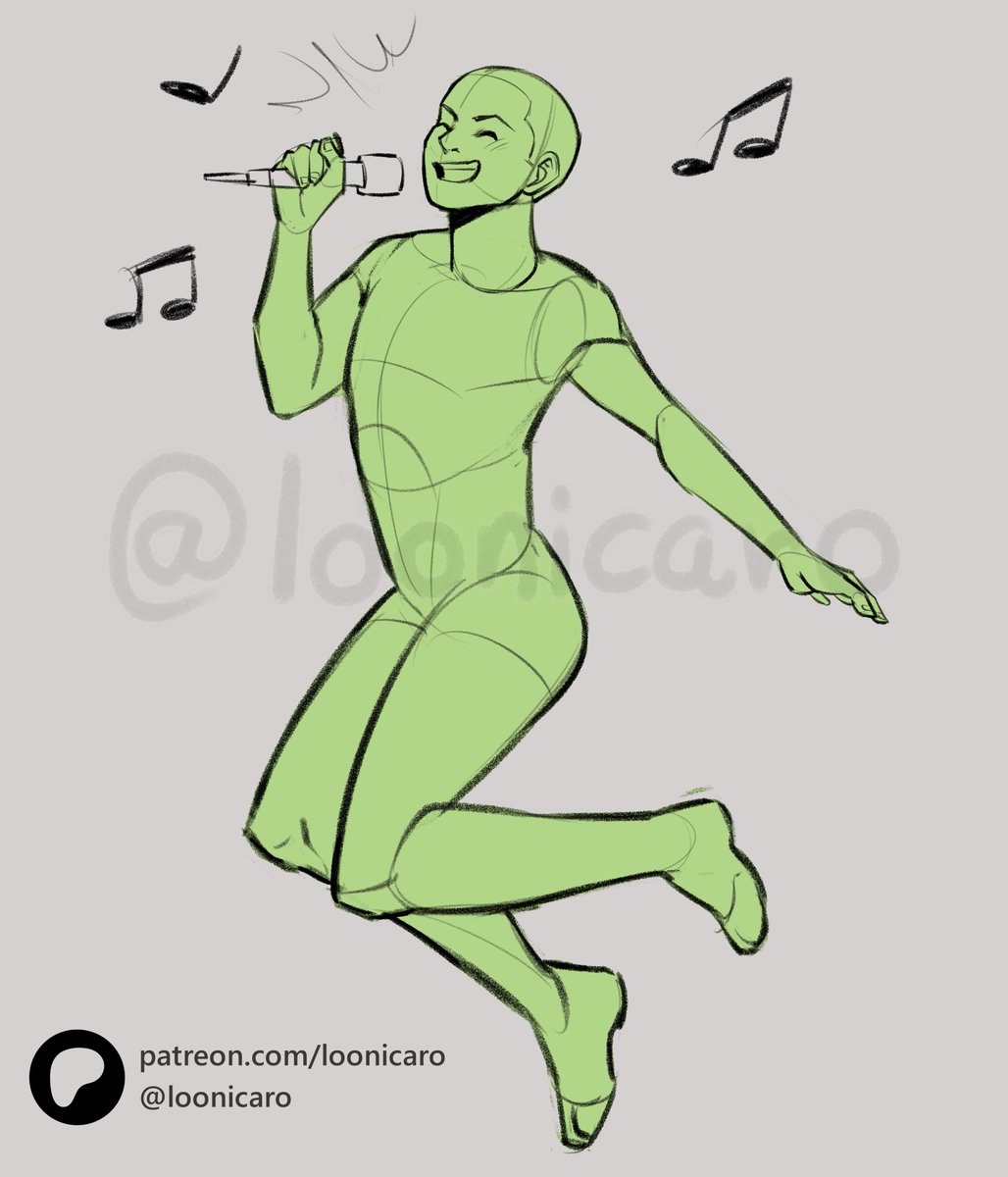 Loonicaro - art studies and pose reference tweet media