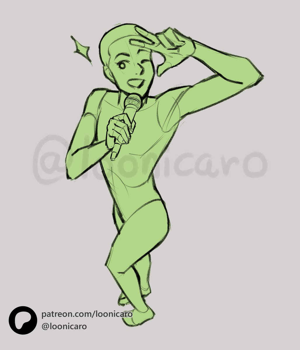 Loonicaro - art studies and pose reference tweet media
