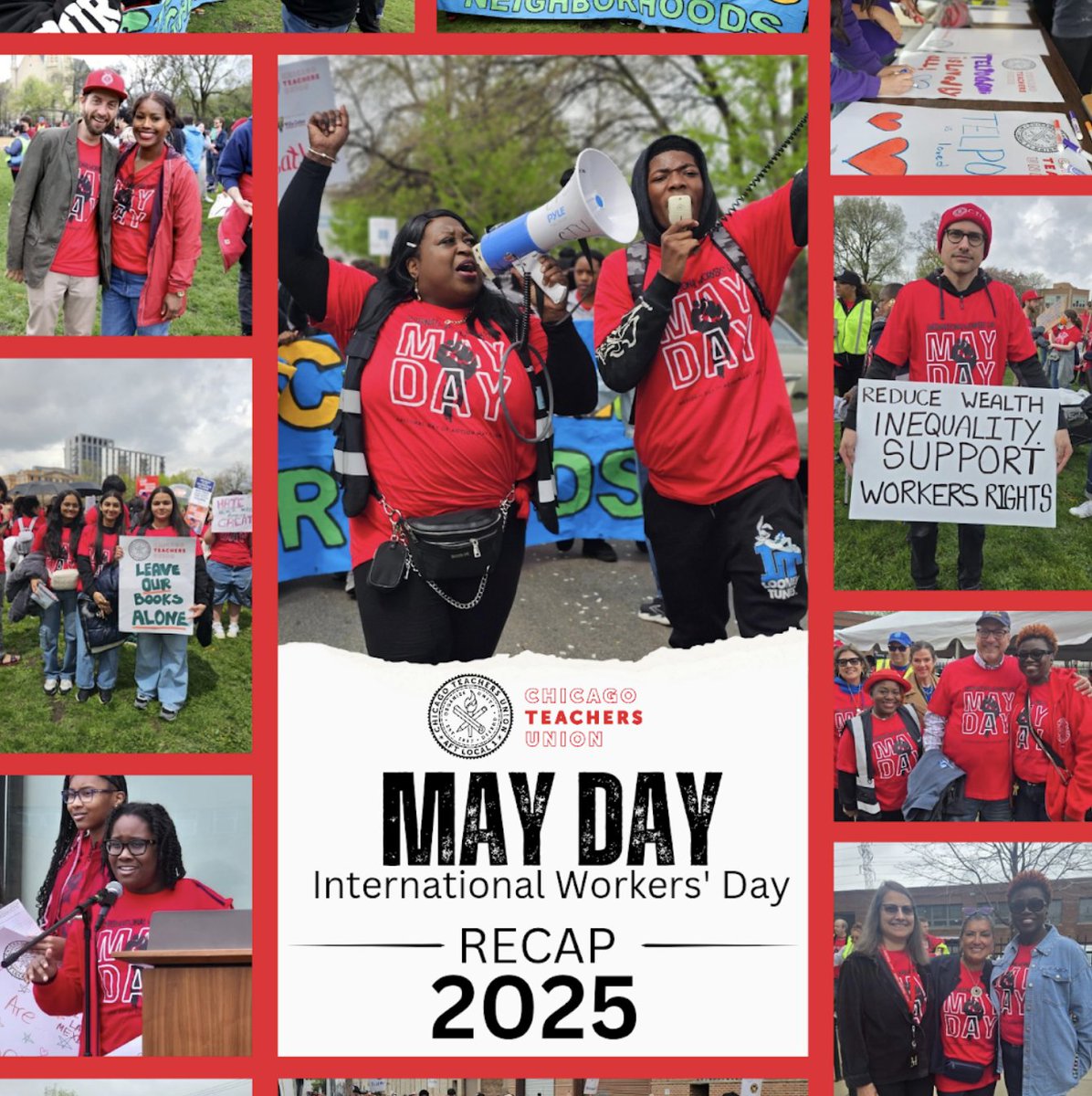 Chicago Teachers Union wants May 1 off so they can protest. Their graduates can't pass 3rd grade reading comprehension. Just like the Communists they are, celebrating "May Day".
 May Day in Russia, officially known as the Day of Spring and Labor (formerly International Workers'