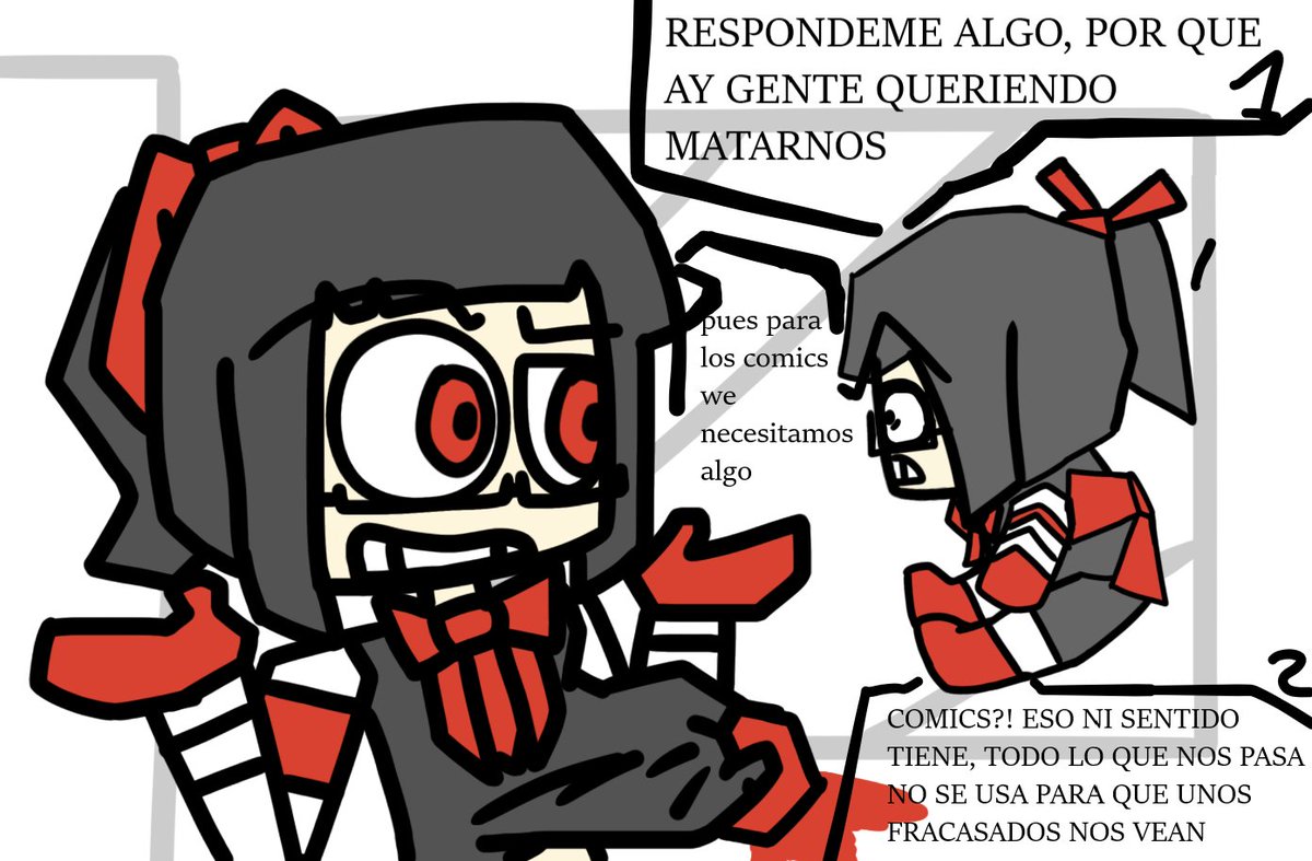 ClubHyper_'s tweet image. rompo la cuarta pared, aun que se me olvido que eso no los ven a ustedes, pero yo si y se que hacen se que comen y se de que hablan, basicamente como si fuera un chismoso de primera jajaja igual tengan comic
#THEPCLUB #PCLUB