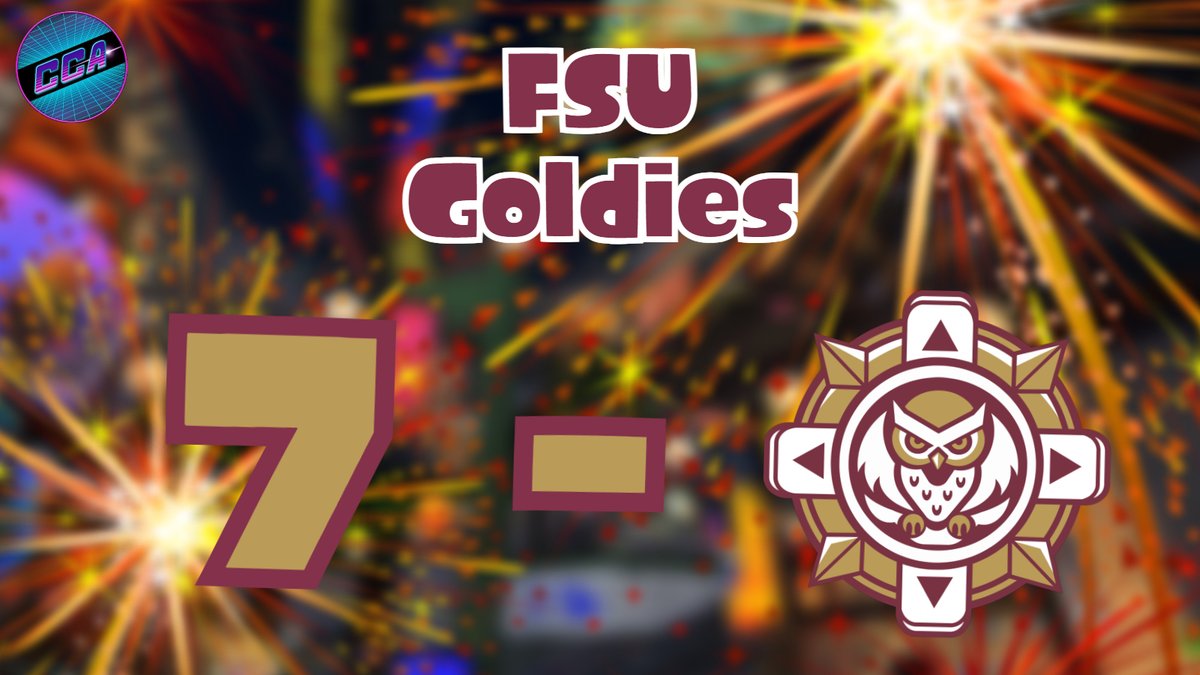 FSUSplatoon's tweet photo. STILL UNCONQUERED. #GoGoldies https://t.co/2zeJOa6oLe