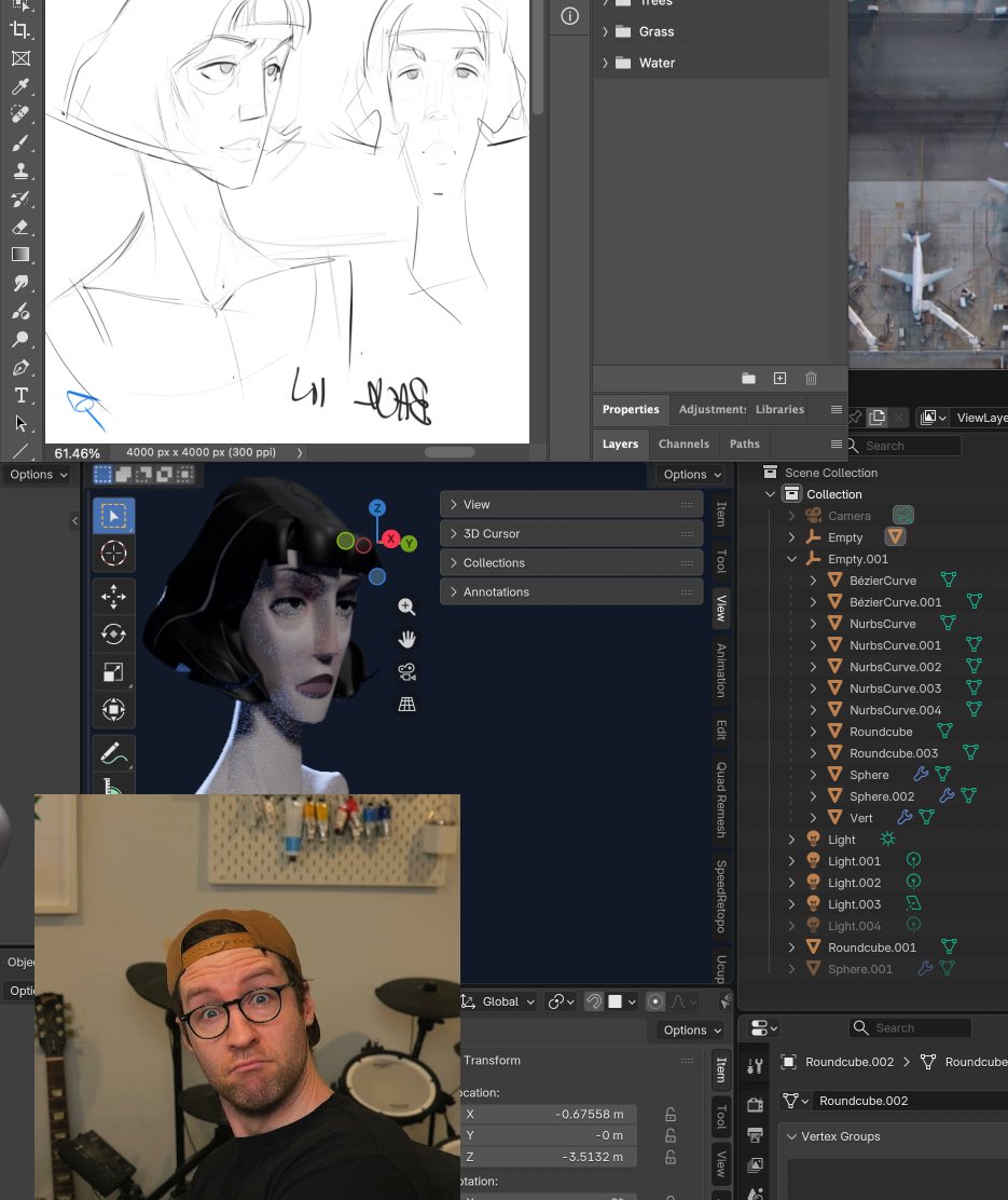 bennyeblen's tweet photo. Going live in 25, Stylized art study and chatting, I’ll catch you in there ✌️ https://t.co/rT4WrPEcZq https://t.co/bUu9E4XTDU