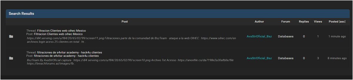 OIHEC hackers tweet media