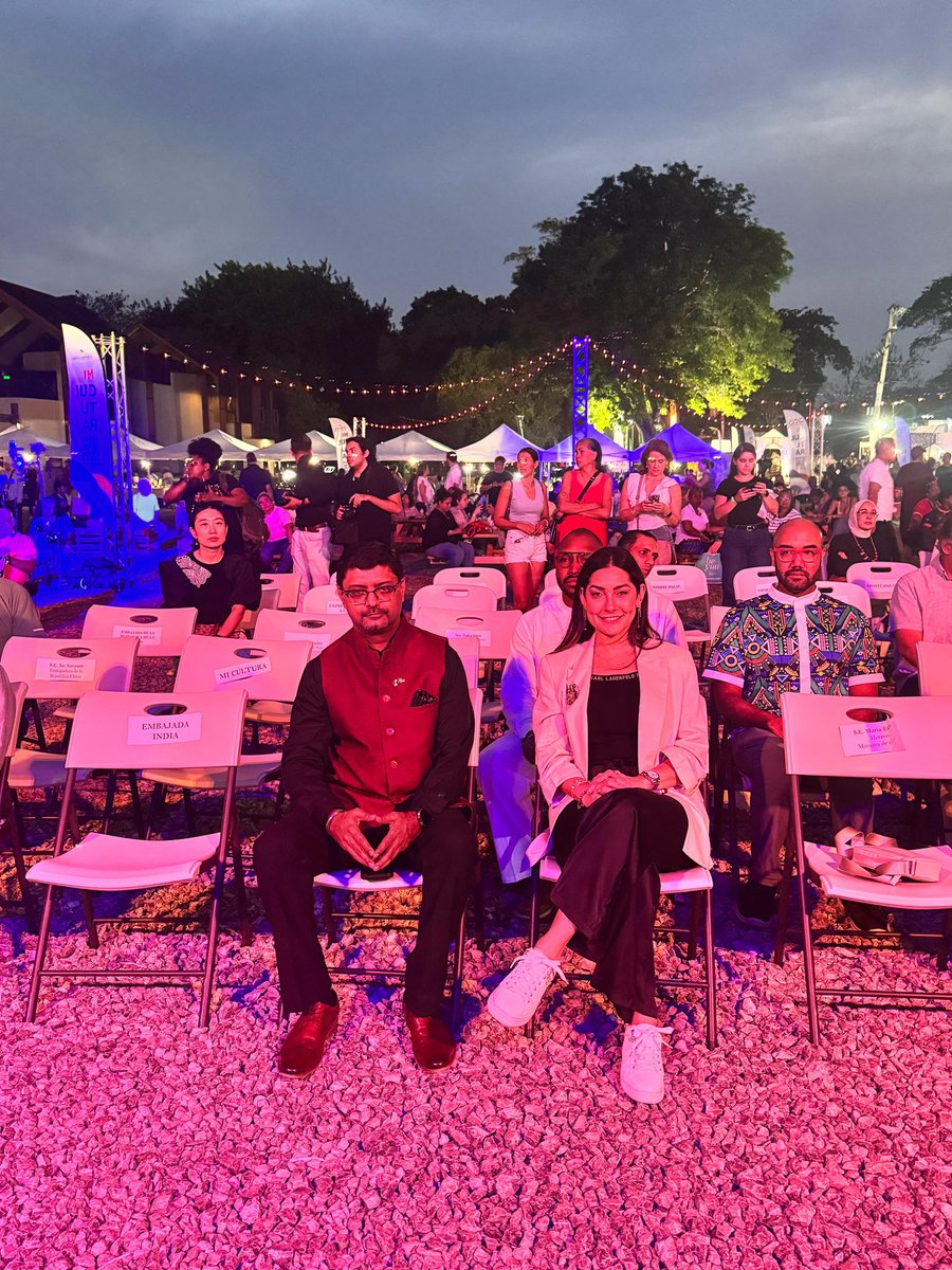 IndiainPanama's tweet photo. 🇮🇳 India Panamá 🇵🇦

 || Traditions : Moonfest Cultural Festival ||

Ambassador @doctorsumitseth attended the inauguration of #Moonfest along with Vice Minister of Foreign Trade, Ms Astrid Abrego. 

India’s rich cultural traditions was showcased at the event which featured:

✅ Dance performances from Indian States
✅ Henna (Mehndi) designs reflecting India’s folk traditions
✅ Yoga session : India’s timeless gift to the world
✅ India-Panamá video, which highlighted the recent bilateral developments

#IndiaPanama #IncredibleIndia #Yoga #Henna #IndianCulture #Moonfest