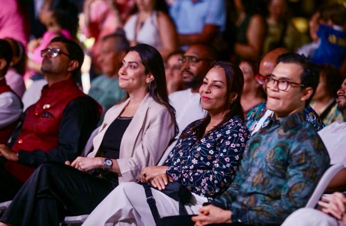 IndiainPanama's tweet photo. 🇮🇳 India Panamá 🇵🇦

 || Traditions : Moonfest Cultural Festival ||

Ambassador @doctorsumitseth attended the inauguration of #Moonfest along with Vice Minister of Foreign Trade, Ms Astrid Abrego. 

India’s rich cultural traditions was showcased at the event which featured:

✅ Dance performances from Indian States
✅ Henna (Mehndi) designs reflecting India’s folk traditions
✅ Yoga session : India’s timeless gift to the world
✅ India-Panamá video, which highlighted the recent bilateral developments

#IndiaPanama #IncredibleIndia #Yoga #Henna #IndianCulture #Moonfest