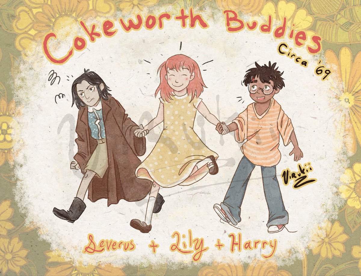 uirukii's tweet image. Indulgent AU of mine where Harry gets to grow up with Sev and Lily 

#severussnape