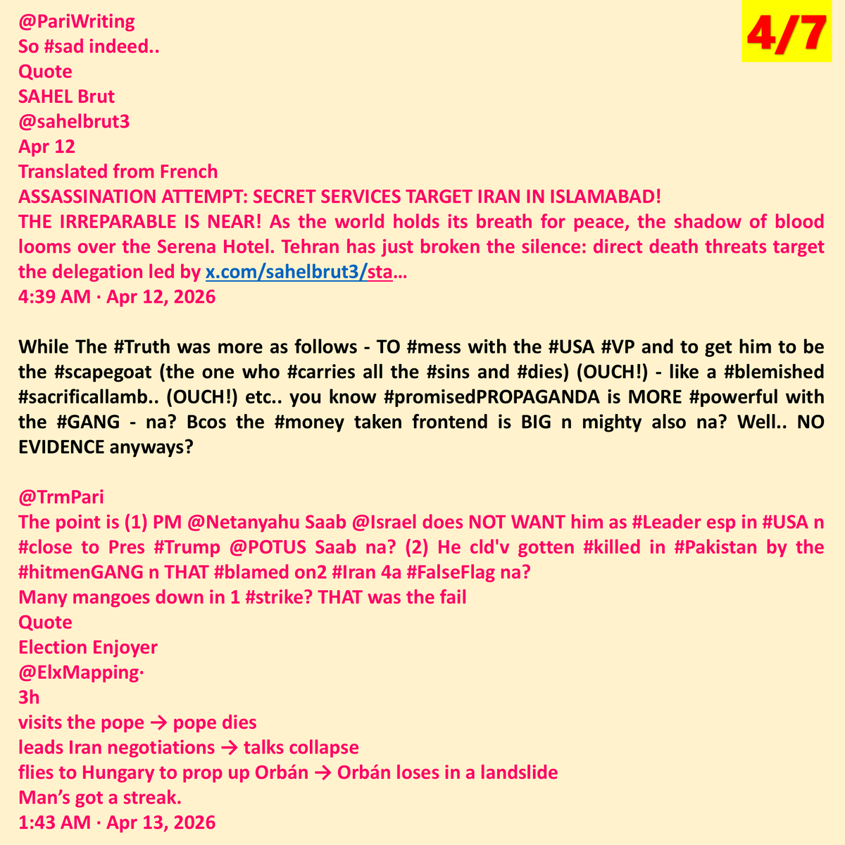 PariWriting's tweet image. This was a long-long jot in my #facebook page #writerpari.. 7 pages of #screenshots.. #pardon me for my WRONGs my dears.. I hope I have put forth as many points as I must.. (1st set of 4 attached)