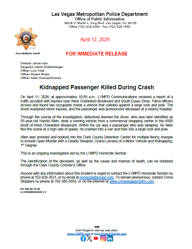 LVMPD tweet media