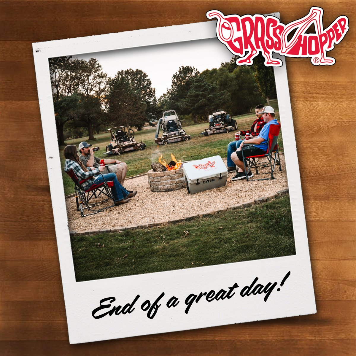 BenningDist's tweet photo. This is the life. A few good friends, a well manicured lawn, and a few good mowers too! Grasshopper Mowers get the job done, (and done well), and gets you back to what you really enjoy. 

This too is a photo-worthy Grasshopper moment.
#lawncare #lawnmowing #relax #itsthatgood https://t.co/3CVqf7Ilvy