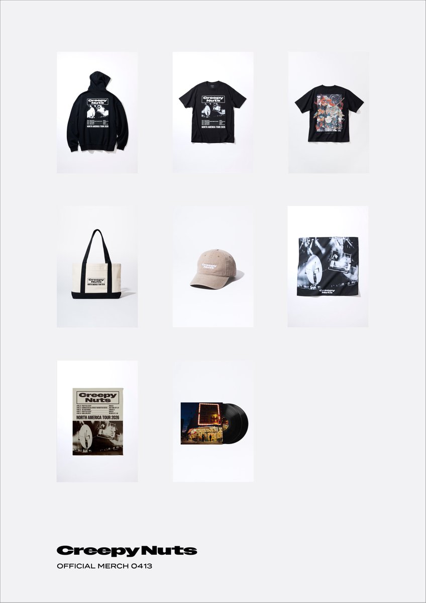 Creepy_Nuts_'s tweet image. ／
   Tomorrow’s show 🎙
   THANK YOU SOLD OUT !!
＼

Creepy Nuts
NORTH AMERICA TOUR 2026

APRIL 13 New York
Hammerstein Ballroom at Manhattan Center. 
 
🔗 creepynuts.com/northamericato…

#CreepyNuts 
#Coachella
#CN_NORTH_AMERICA_TOUR