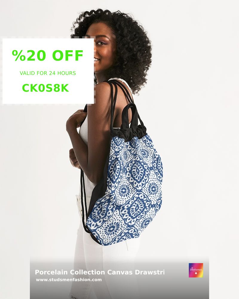 StudsmenFashion's tweet image. Unveiling the Porcelain Collection Canvas Drawstring Bag! 🎨✨ Lightweight, durable, and fashion-forward. Never leave home without it. Grab yours at an unbeatable $49.99! #StyleWithFeels #CustomDesign #Streetwear #InclusiveFashion #StudsmenFashion studsmenfashion.com