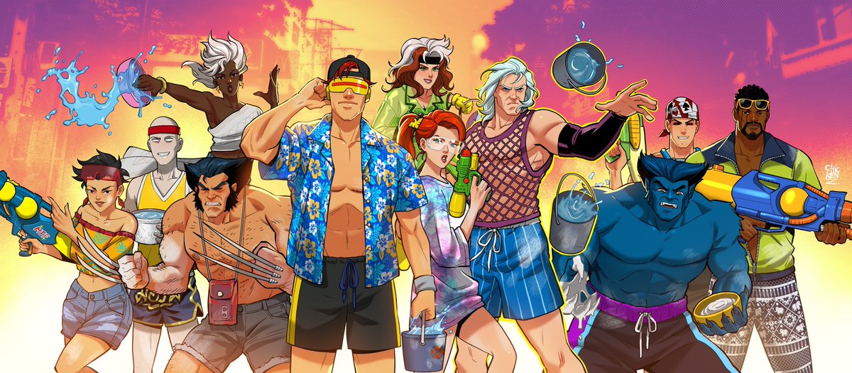 ChickenzComics's tweet photo. Enjoy Songkran Day! 💦 #xmen #marvel https://t.co/SDsVBz0JKI