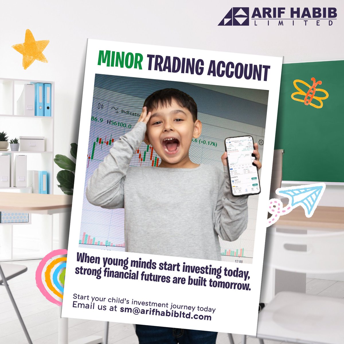 ArifHabibLtd's tweet image. Big dreams start with small beginnings.
Help your child learn the value of investing early and build a strong foundation for tomorrow.

Start their journey today.

#ArifHabibLimited #AHL #InvestSmart #PSX #FinancialEducation
