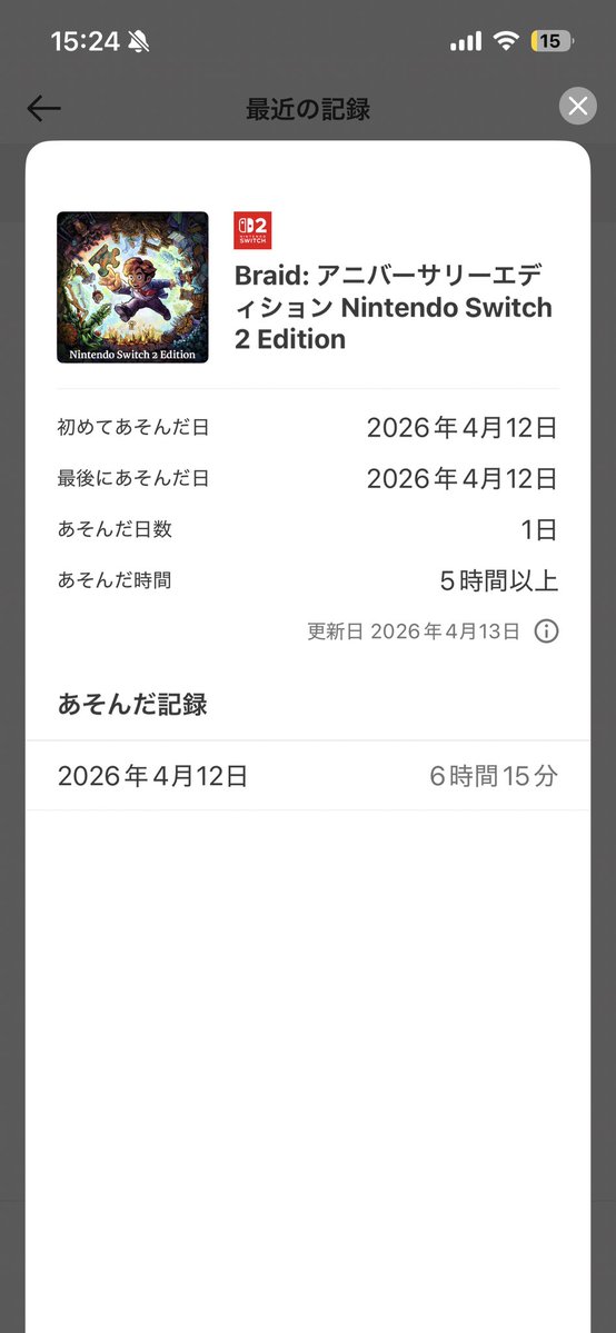 _mariomrio's tweet image. #braid  #Switch2 
感想
久しぶりに100点のゲーム
･ストーリーは衝撃的すぎて感動して号泣した
･パズルが難しくて唯一無二過ぎる仕掛けとゲーム性が大変素晴らしい
･巻き戻せる機能があってすぐやり直し出来るからストレスほぼ無いしスムーズに出来る
間違いなく2008年のゲームじゃない