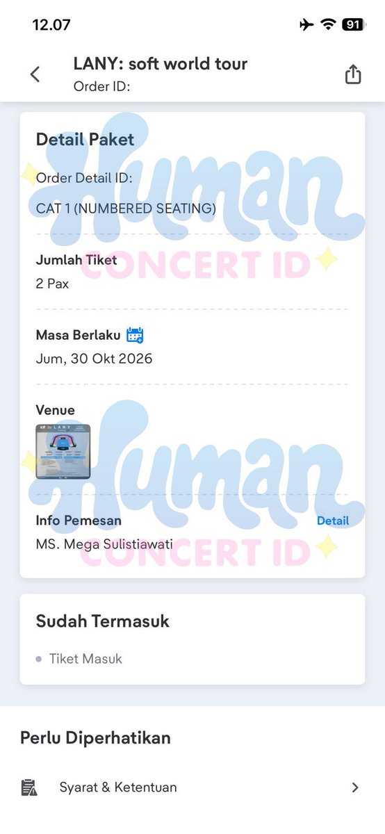 humanconcertid's tweet photo. PROOF TIKET LANY IN JAKARTA by HumanConcert!!🙌🏻💙🩷

yang mau di warin buat besok GenSale, masih bisa yaa!! DM twt/IG kita ajaa😉

#LANY #LANY_in_JAKARTA #LANY_SoftWorldTour_Jakarta https://t.co/cQHUNh94sw