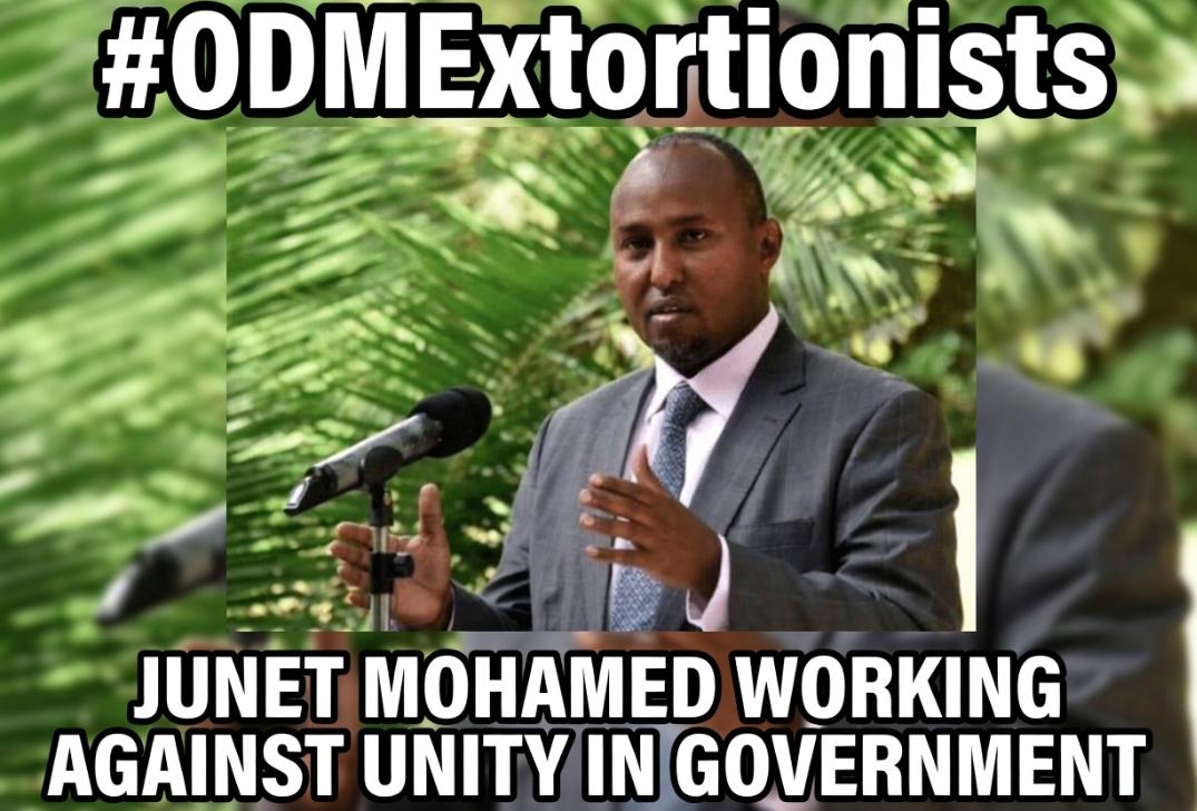 theeokello's tweet photo. Emerging tensions should be addressed early to prevent escalation.Junet Mohamed’s voice carries weight, making the intent behind his statements especially significant.#ODMExtortionists. https://t.co/c5x4zsZd2T