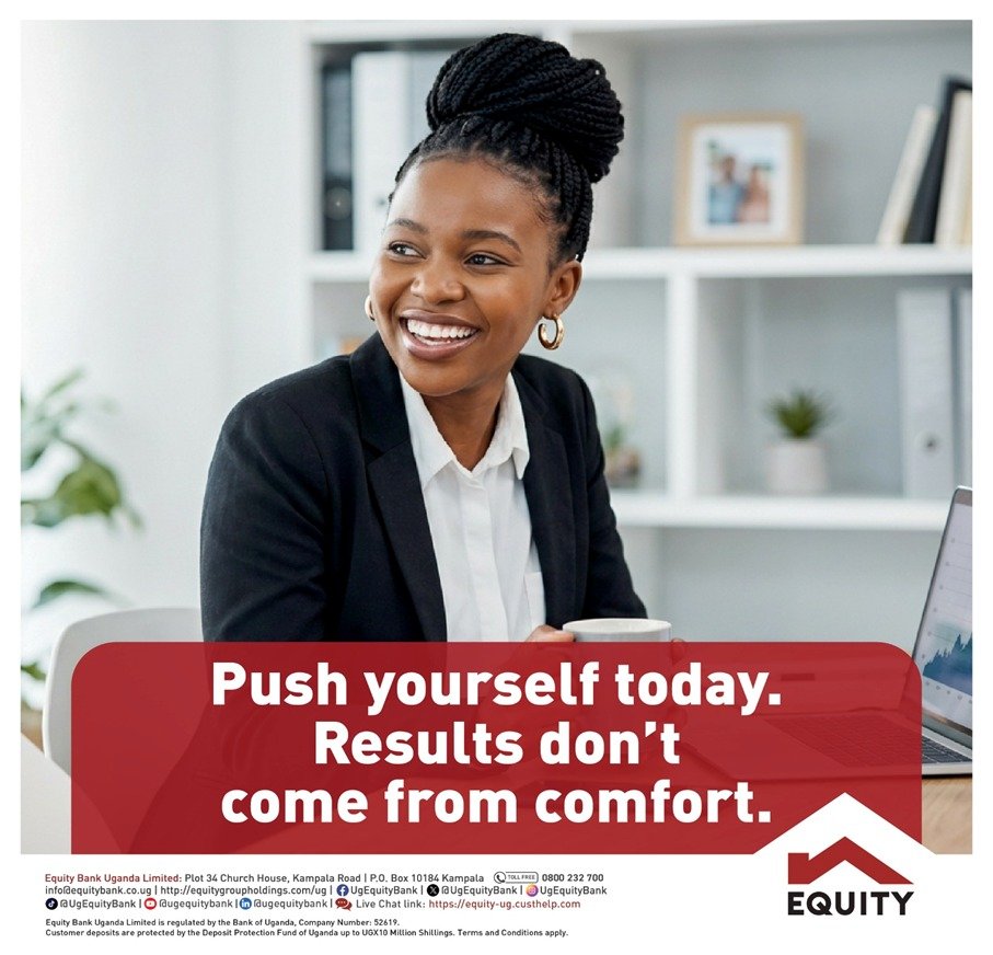 UgEquityBank's tweet image. Success is earned by those who dare to go beyond what feels easy. 

Step boldly into this week, chase your goals with passion, and let determination be your guide. 

Happy new week!

#EquityBankUganda