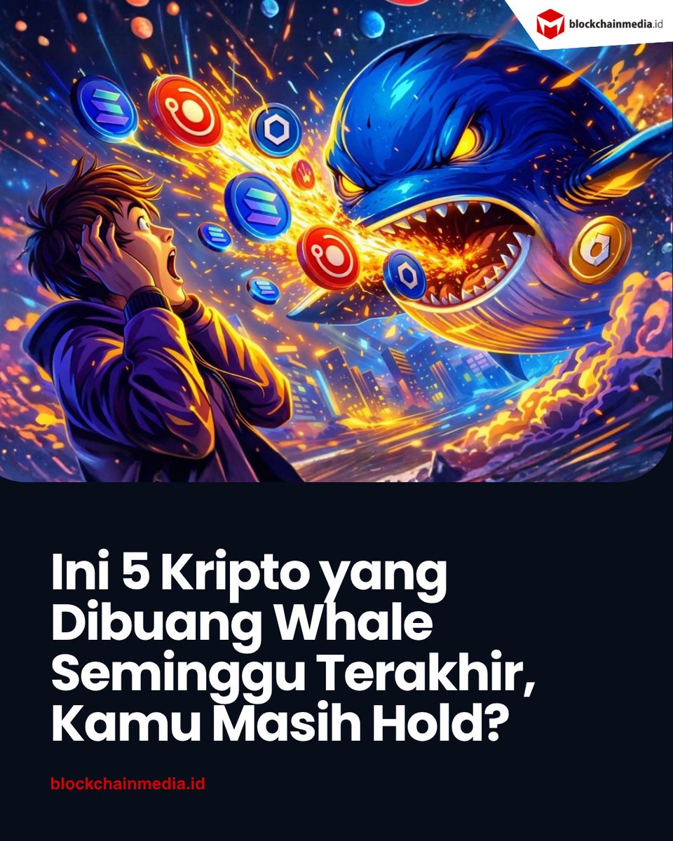Vingika's tweet image. Whale kripto diam-diam buang 5 aset ini seminggu terakhir. Kamu masih hold salah satunya? Cek dulu sebelum terlambat!

BACA SELENGKAPNYA: blockchainmedia.id/kripto-yang-di…

#belajarkripto #trading #whale #crypto #cryptonews #asetkripto #beritakripto