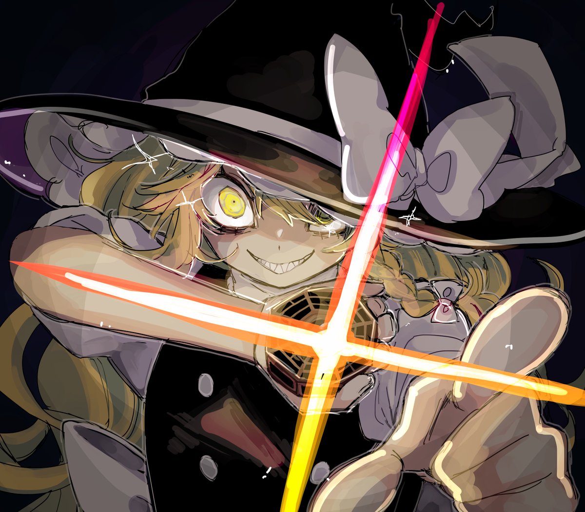 一撃で終わらせる魔理沙