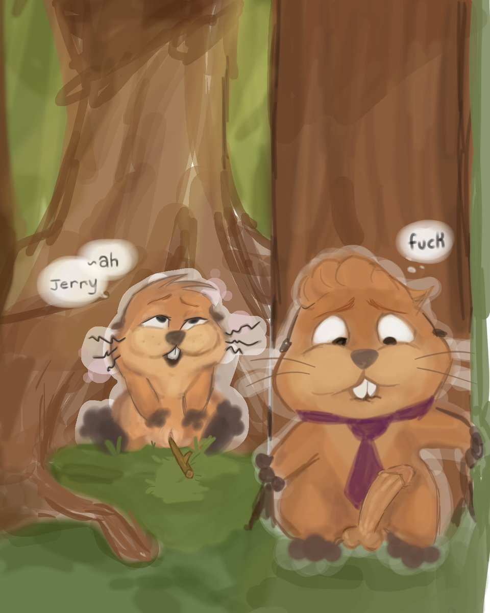 clappsomecheeks's tweet image. #jerbel #hoppers 🦫🪵💦