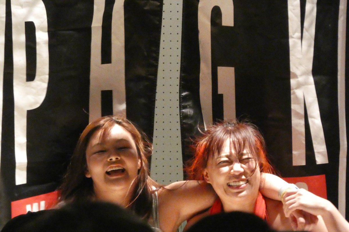 試合は凛がブレ－ンバスタ－→ダイビングフットスタンプで蒼空から3カウント勝利
試合後に蒼空は凛に脛蹴りを喰らわせた！
※蒼空は体調が悪かったのかな？細かいミスが多くドロップキックやボディプレスの打点がいつもより低かったのが気になった。