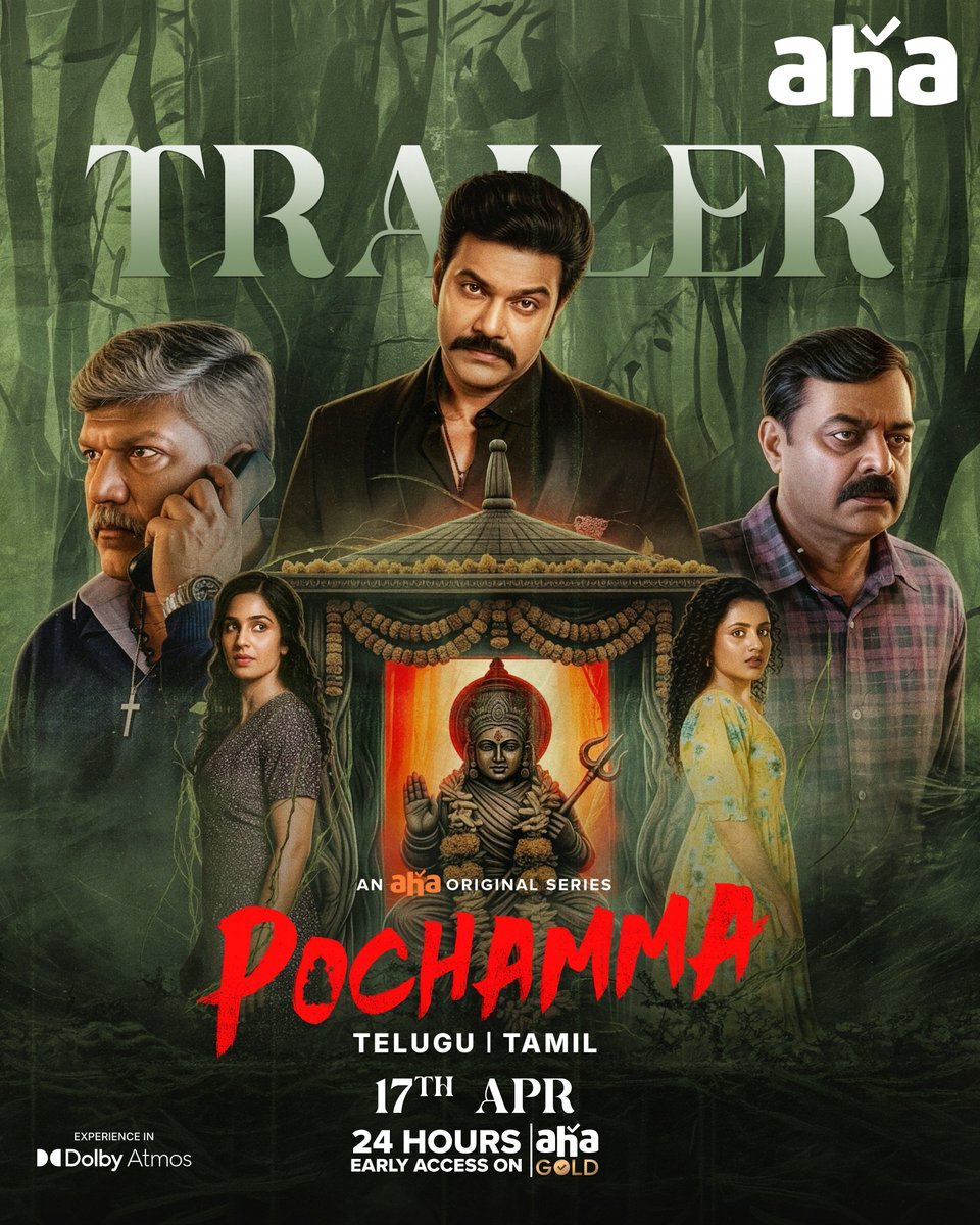 ahatamil's tweet photo. Reminder: Pochamma Trailer out now ๐ฅ
#Pochamma Premieres 17th April on @ahatamil ๐คฉ
24Hrs Early access on aha gold ๐
#Pochammaonaha #aha4 #ahaturns4 #SelavuSirusuSandhosamPerusu https://t.co/UVQNfX4vLX