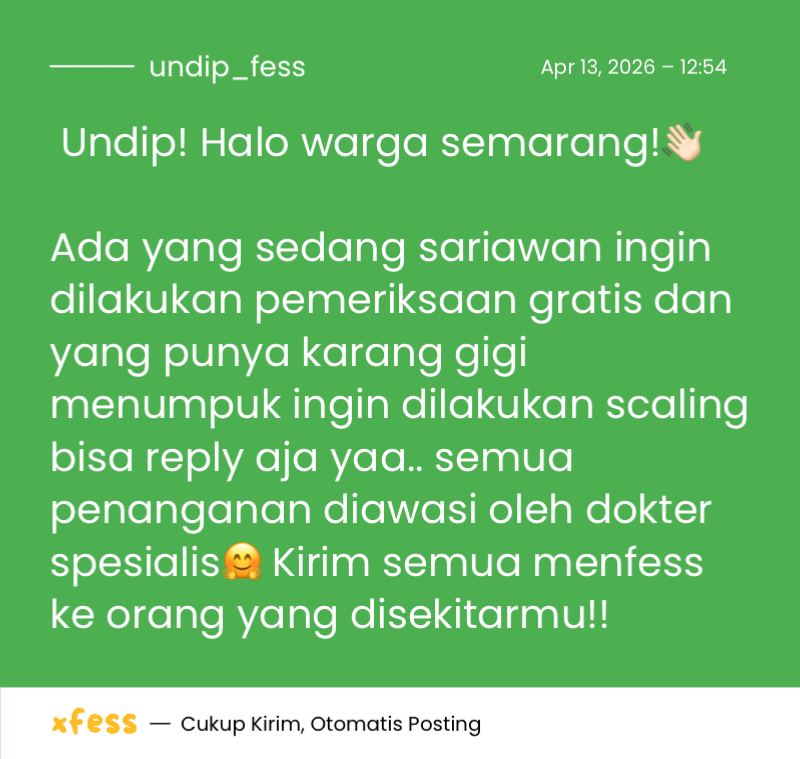 UNDIP_FESS's tweet photo. Undip! Halo semua warga semarang!!👋🏻 https://t.co/QfY7cqtffA