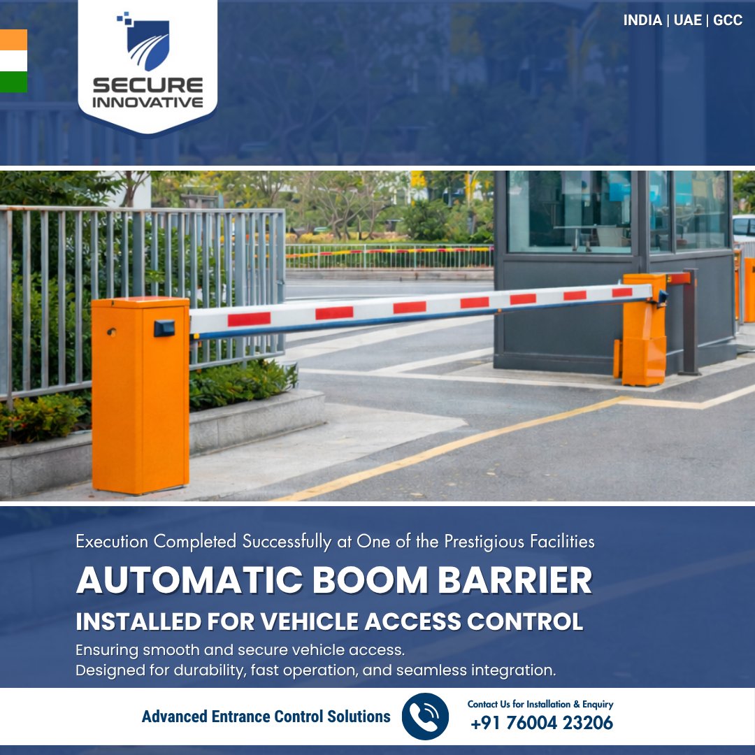 SecureIndia_'s tweet image. Automatic Boom Barrier Installed for Vehicle Access Control

🔗 secure-india.com/boom-barriers.…

#SecureInnovative #EntranceControl #AccessControl #PerimeterSecurity #SmartSecurity #SmartEntrance #TrafficControl #VehicleAccessControl #MadeInIndia #AutomaticBoomBarrier #VehicleSecurity