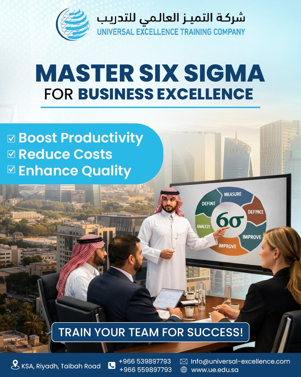 universal_uetcc's tweet image. 📊 Master Six Sigma. Drive Business Excellence.

In a fast-paced corporate world, efficiency and quality define success. With Six Sigma training, empower your team to streamline processes, eliminate inefficiencies, and deliver outstanding results.
#SixSigma #BusinessExcellence